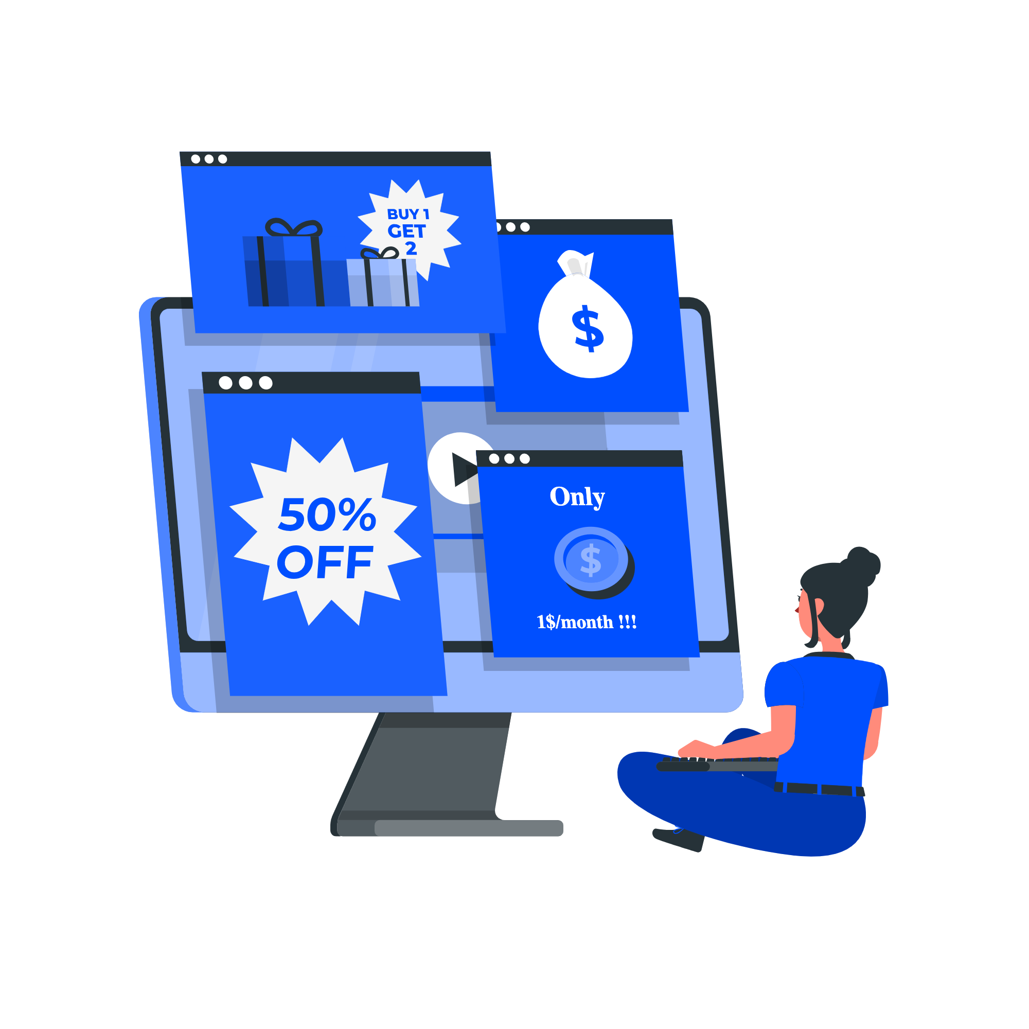 online ads, marketing and business