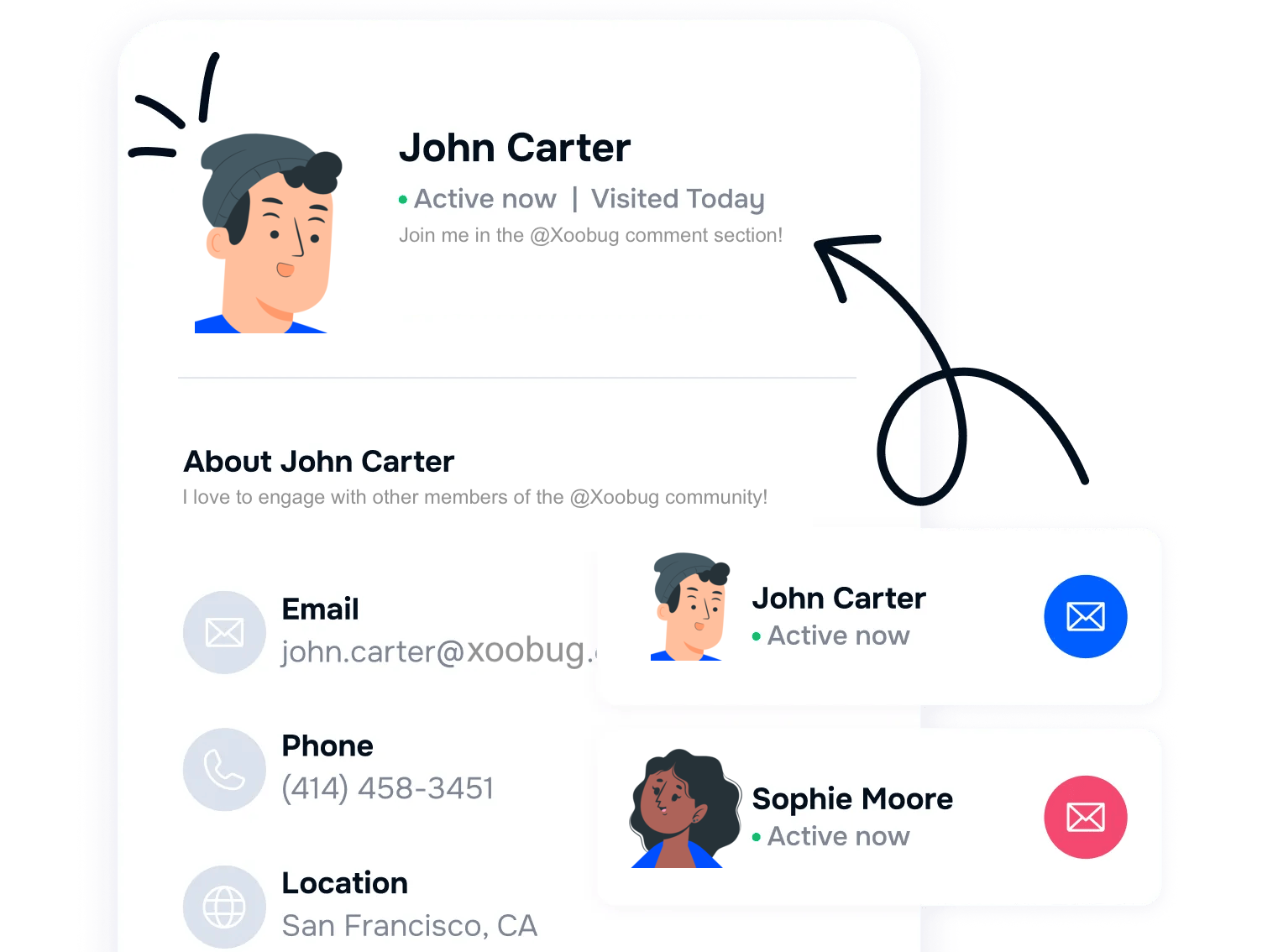 connect with friends, social media