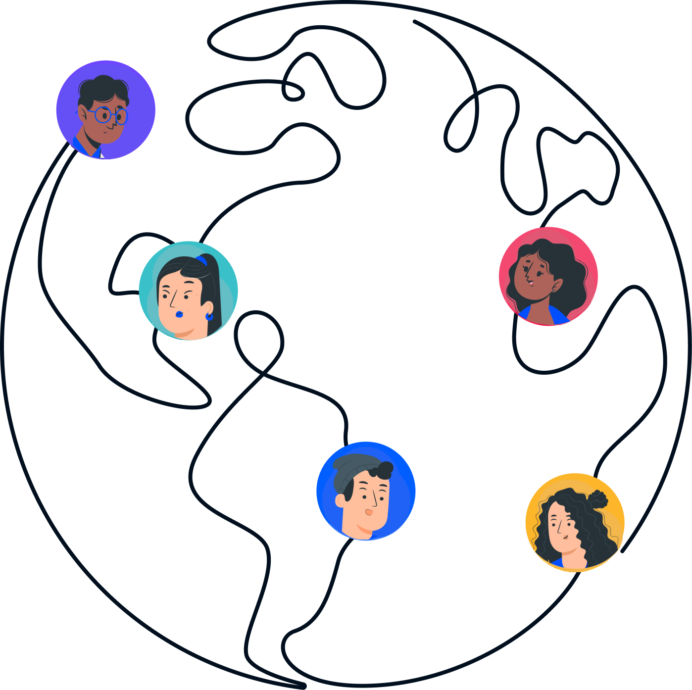 global connection, connect with people